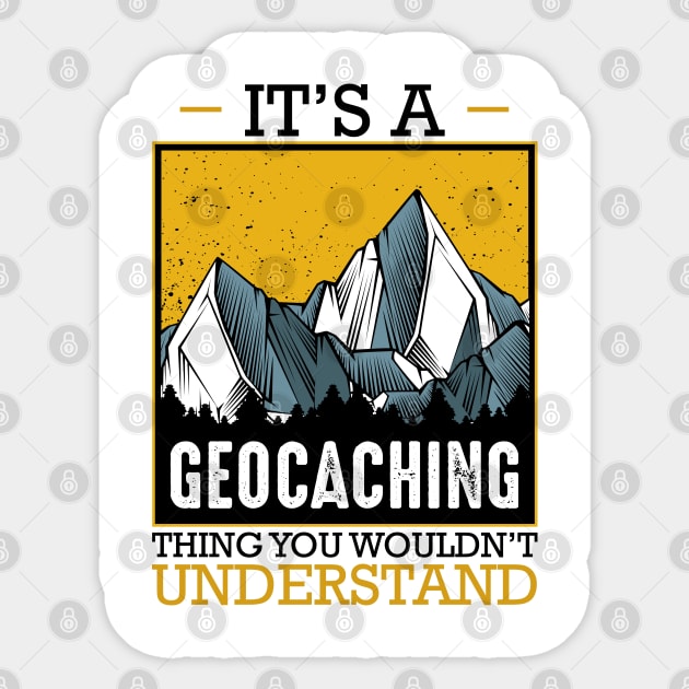 Geocaching Sticker by Lumio Gifts